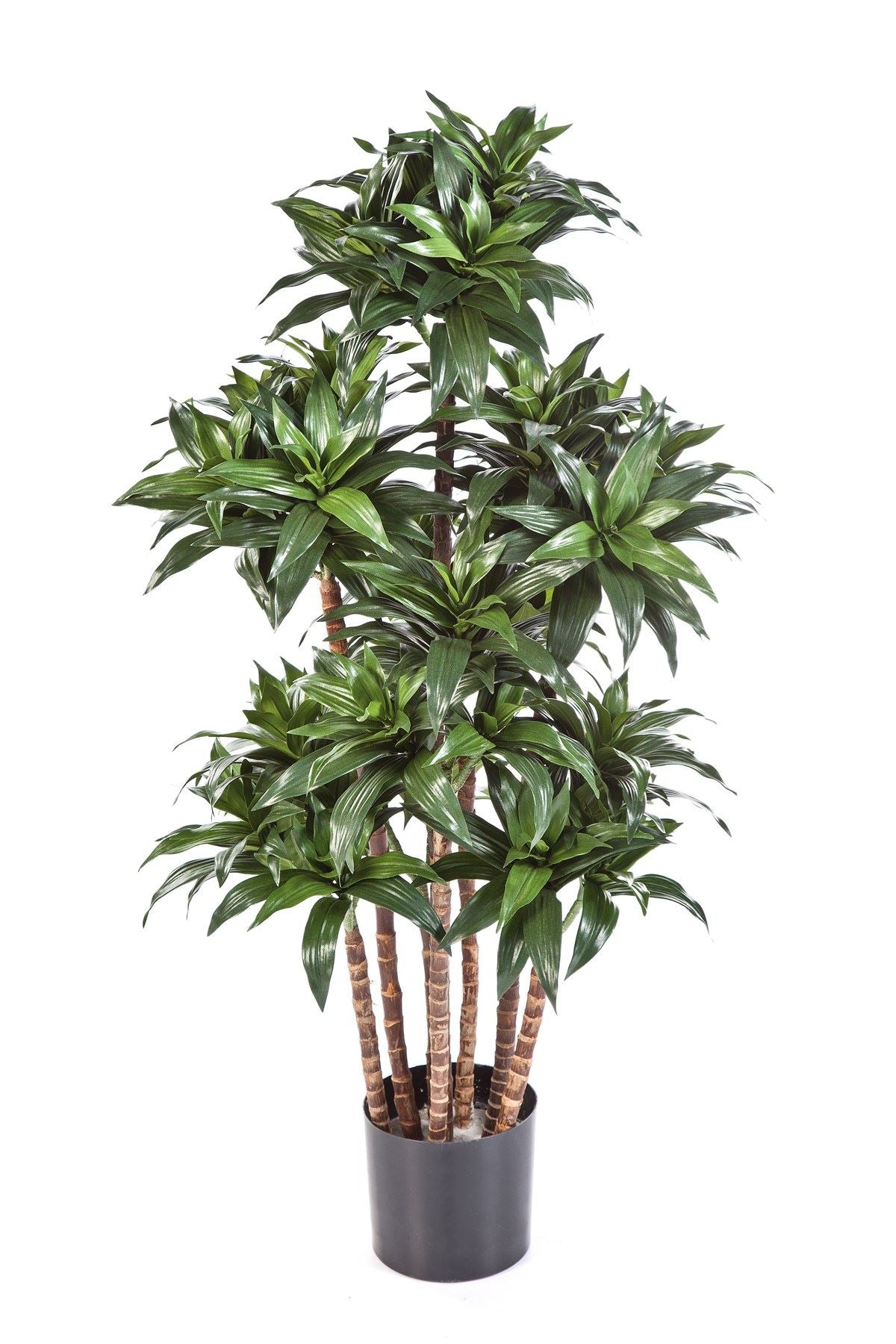 Dracaena kunstboom op houten stam